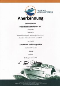 Anerkannte Ausbildungsstääte 2026